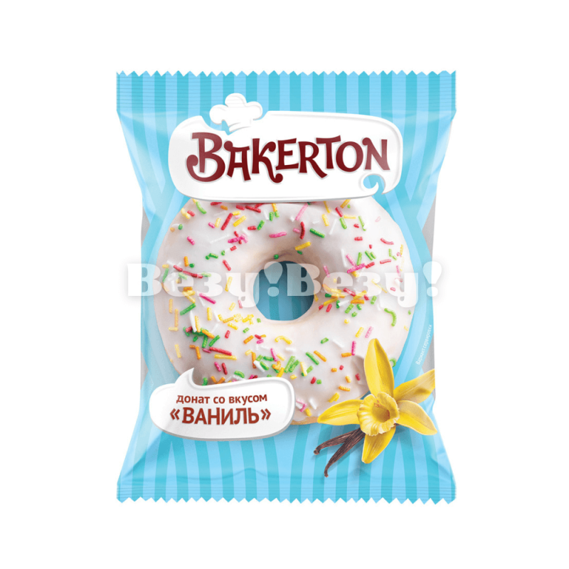 Донат Bakerton жылтыратылған Ваниль 58 гр