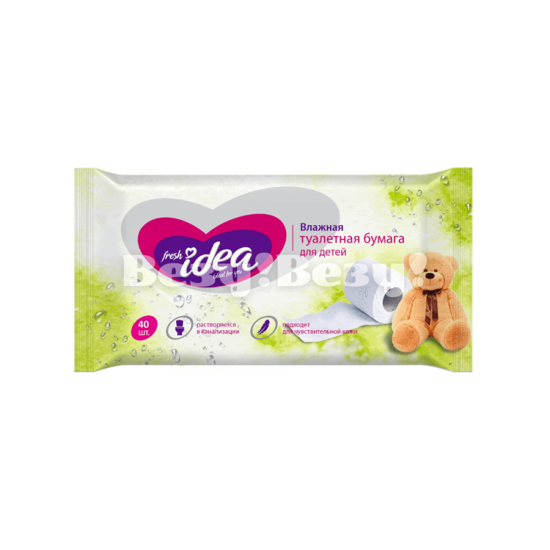 Влажная Туалетная бумага FRESH IDEA  детская