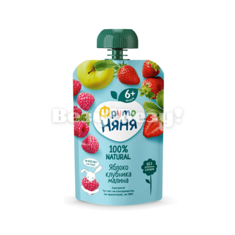 Десерт Фруто Няня Яблоко,Клубника,Малина 90г