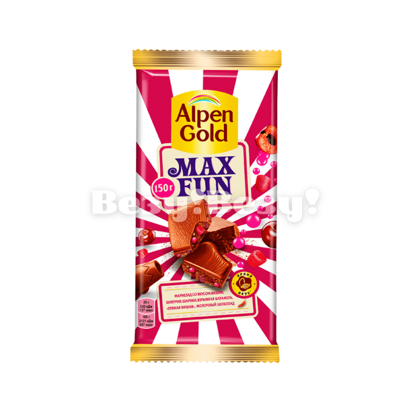 Шоколад Max Fun Alpen Gold Дикая вишня 130 г (1)